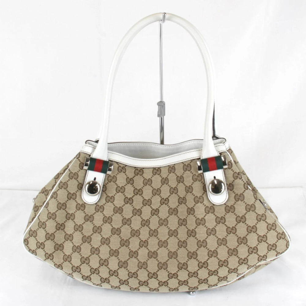 GUCCI Cream Canvas Tote Bag - Picture 1 of 11